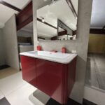 Mobile da bagno sospeso "Liverpool" Rosso Lucido
