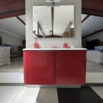 Mobile da bagno sospeso "Liverpool" Rosso Lucido