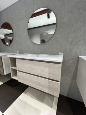 Mobile da bagno sospeso "Cubik" Chiaro