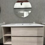 Mobile da bagno sospeso "Cubik" Chiaro