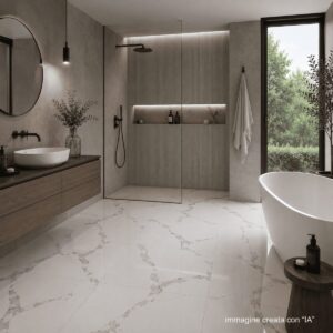 Piastrella “Calacatta Grigio" 60x60