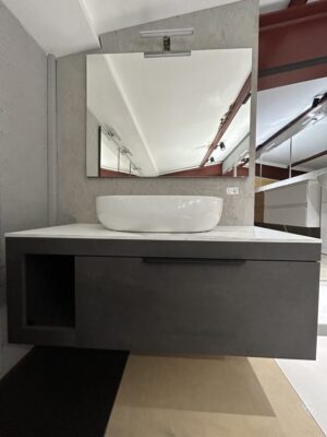 Mobile da bagno sospeso "Lido" Grigio Lava