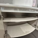 Mobile da bagno sospeso "Outline" Grigio Lucido