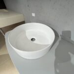 Mobile da bagno sospeso "Outline" Grigio Lucido