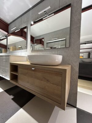 Mobile da bagno sospeso "Domus" Rovere Farnia