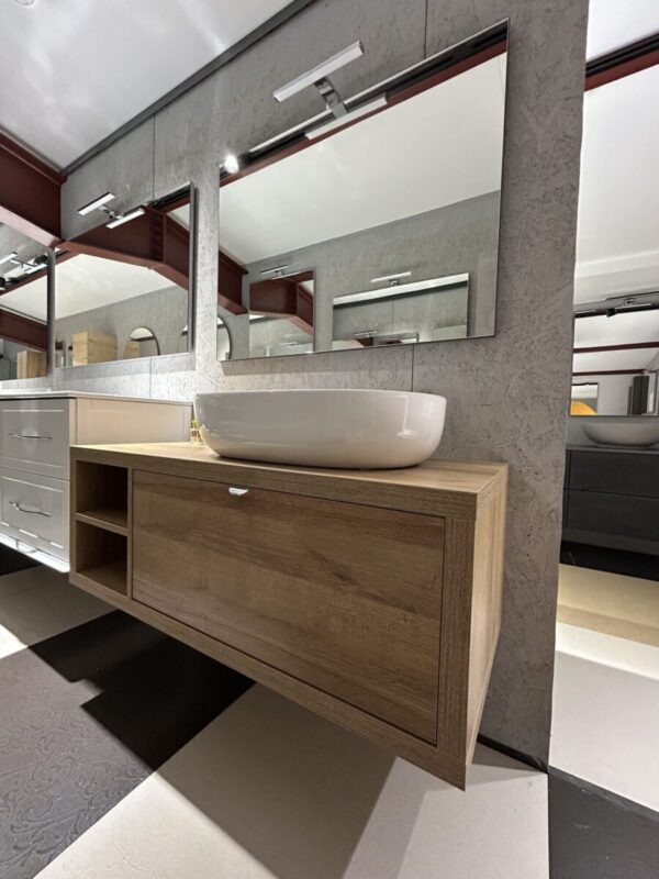 Mobile da bagno sospeso "Domus" Rovere Farnia