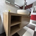 Mobile da bagno sospeso "Domus" Rovere Farnia