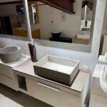 Mobile da bagno sospeso "Lido" Grigio Cielo
