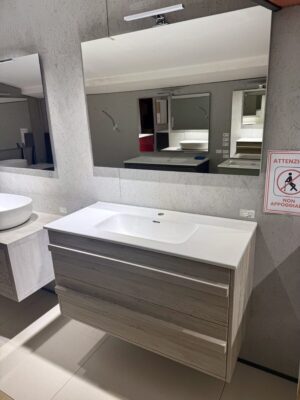 Mobile da bagno sospeso "Big" Rovere