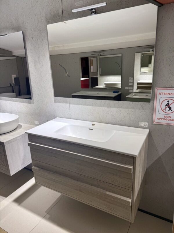 Mobile da bagno sospeso "Big" Rovere