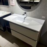 Mobile da bagno sospeso "Cubik" Bianco
