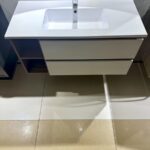 Mobile da bagno sospeso "Cubik" Bianco