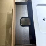 Mobile da bagno sospeso "Linea 1" Larice Marino