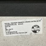 Piastrella “Royal Travert Bianco Cross Satin 3D"
