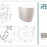 Sanitari a terra - "Uno Mini" Bianco Lucido