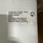 Sanitari a terra - "Speed" Bianco Lucido
