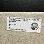 Piastrella "Royal Travertino Ebur Cross" 40,6x40,6