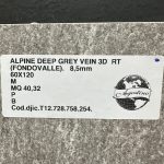 Piastrella "Alpine Deep Grey Vein 3D"