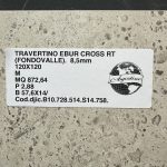 Piastrella "Travertino Ebur Cross" 120x120