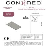 Piatto Doccia “Conkreo Beige” profondità 100