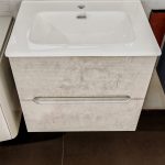 Mobile da bagno sospeso "Rigo" Grigio 60cm