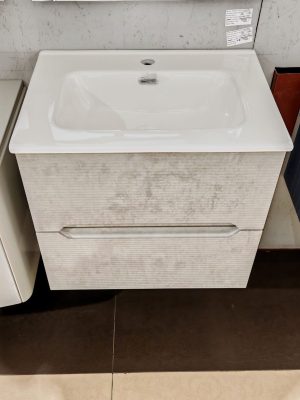 Mobile da bagno sospeso "Rigo" Grigio 60cm