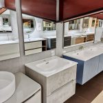 Mobile da bagno sospeso "Rigo" Grigio 60cm