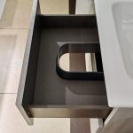 Mobile da bagno sospeso "Rigo" Grigio 60cm