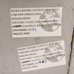 Mobile da bagno sospeso "Rigo" Grigio 60cm