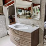 Mobile da bagno sospeso "Confort" Finitura Larice 100x55x57