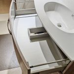 Mobile da bagno sospeso "Confort" Finitura Larice 100x55x57