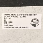 Piastrella “Royal Trav Bianco Cros R11" 60x120