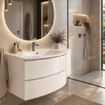 Mobile da bagno sospeso "Oxford" Finitura Bianco Opaco 104x51