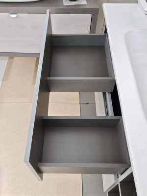 Mobile da bagno sospeso "Harena" Grigio Nuvola 101x46