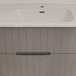 Mobile da bagno sospeso "Harena" Grigio Nuvola 101x46