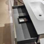 Mobile da bagno sospeso "Rigo" Tortora 90x45