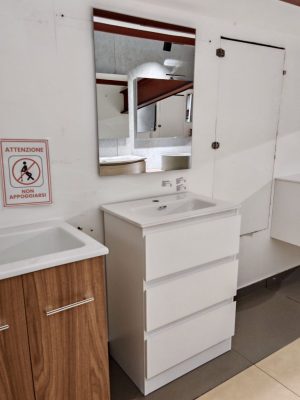 Mobile da bagno a terra "Allegra" Bianco Neve 60x39
