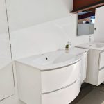 Mobile da bagno sospeso "Oxford" Finitura Bianco Opaco 104x51