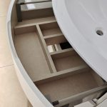 Mobile da bagno sospeso "Oxford" Finitura Bianco Opaco 104x51
