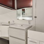 Mobile da bagno sospeso "Imperial" Rovere Bianco 61 cm