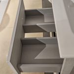Mobile da bagno sospeso "Imperial" Rovere Bianco 61 cm