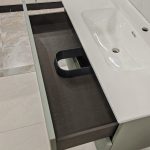 Mobile da bagno sospeso "Rigo" Verde Salvia 100x45 cm