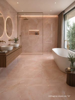 Piastrella “Unica Misty Rose Lux”