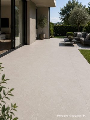 Piastrella "Ardesia Bianco R11" 60x60