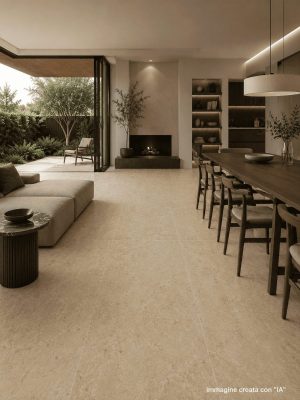 Piastrella "Trav Beige Dec"