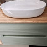 Mobile da bagno sospeso "Rigo" 120x45 Verde Salvia