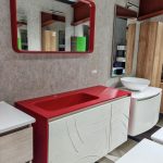 Mobile da bagno sospeso "Rest Red" 110x45