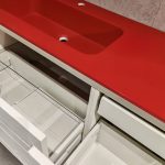 Mobile da bagno sospeso "Rest Red" 110x45