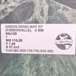 Piastrella "Green Denis Mat"