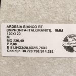 Piastrella "Ardesia Bianco" 120x120